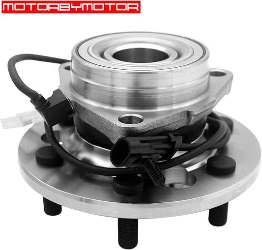 (727) 515024 Front Wheel Bearing Hub Assembly 4WD for Chevy Tahoe K1500 K2500 Suburban, GMC Yukon K1500 K2500 Suburban (Old Body Style Only), Cadillac Escalade Hub Bearing 6 Lugs w/ABS 4x4