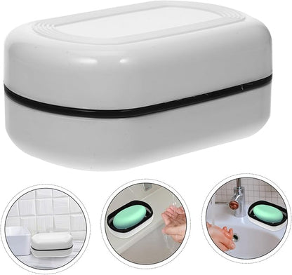 Double Layer Soap Box Leakproof Travel Soap Holder Portable Container for Camping Travel Gym