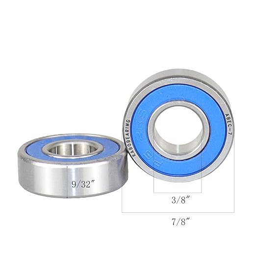 10 PCS R6-2RS Bearings 3/8 ID x 7/8 OD x 9/32 Width,Double Sided Rubber Seal, ABEC-7,Z3V3,Pre Lubrication. ?