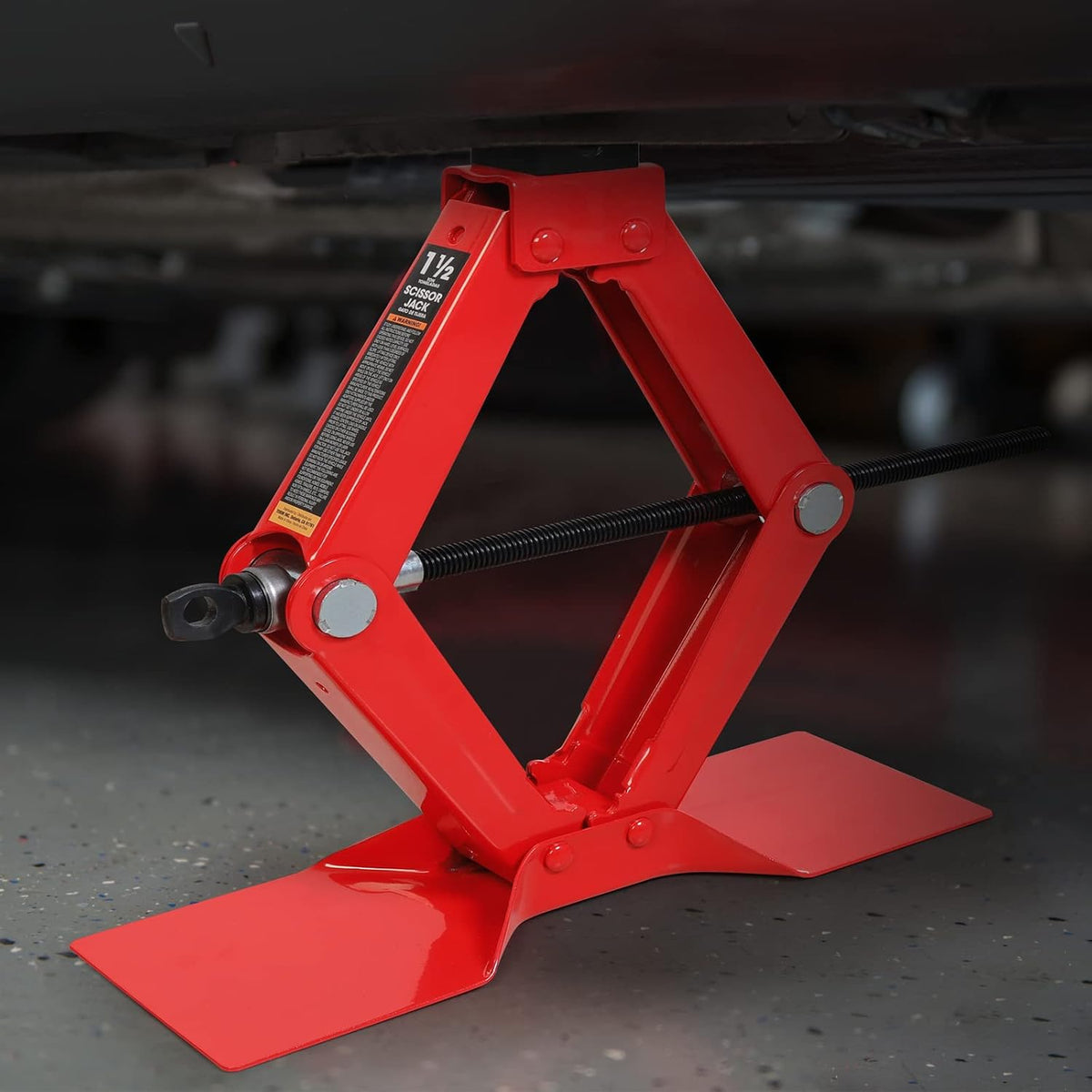 Big Red Torin AT10152S4R 1.5 Ton Steel Scissor Jack
