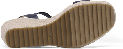 DREAM PAIRS Womens Open Toe Espadrilles Dressy Platform Sandals Slip on Elastic Ankle Strap Wedges Sandals