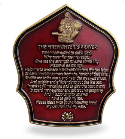 Fireman Prayer Firefighter Challenge Coin