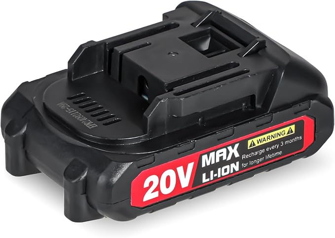 AVID POWER Rechargeable 20V lithium-ion battery MAX 1.5 Ah with real-time capacity indicator, only compatible with 20V cordless drill - ACD136