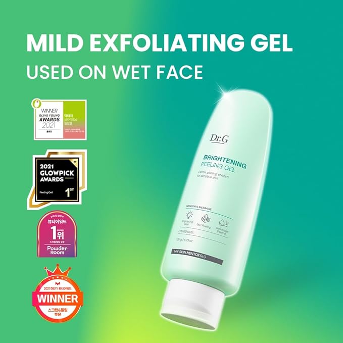 Dr.G Korean Derma Peeling Gel, 120ml - Facial Peeling Gel For Face, Exfoliating Gel For Face, Face Exfoliator, Korean Skin Care, Korean Skincare, Korean Beauty Products, Kbeauty, K Beauty Skincare