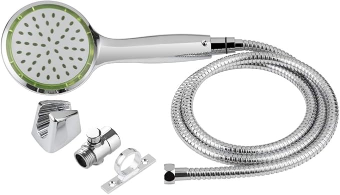 Dura Faucet DF-SA470K-CP RV Pressure-Assist Hand Held Shower Kit with Air-Turbo Technology (Chrome)