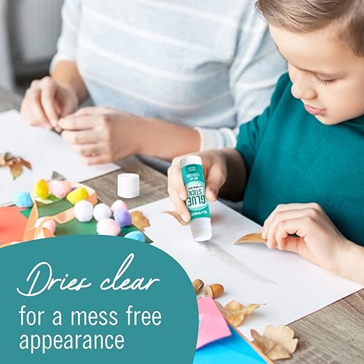 Bulk glue sticks for classrooms, white glue sticks for children, 36 units, 1.3 ounces, washable for all purpose, for children, school and home