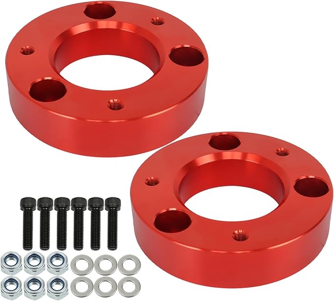 munirater 2 Replacement Front Leveling Lift Kit for 2004-2023 F150 2003-2007 Expedition 2005-2008 Mark LT 2WD4WD Red