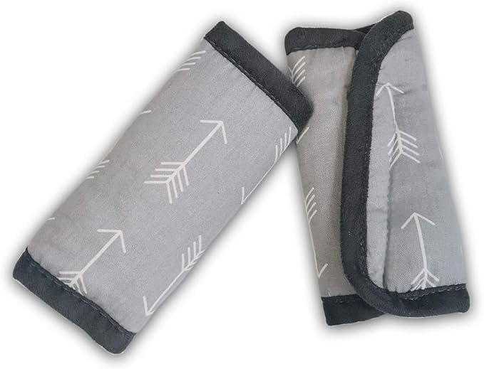 Car Seat Strap Pads Covers for Baby Kids, Seat Belt Covers Cushion for boy Girl, Protect Neck and Shoulder rubbing, Anti-Slip Design, fit Stroller/Carrier/Pushchair; Soft Cotton, Arrow Pattern