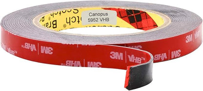3M VHB Heavy Duty Mounting Tape 5952, 0.5" width x 5yd length (1 Roll) (4 Pack (1 Roll))