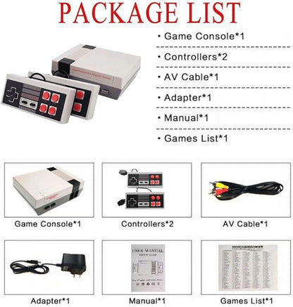 Plug  Play Classic Handheld Game Console,Classic Game Console Built-in 620 Game Handheld Game Console, Video Game Player Console for Family TV Video (Game Console-01)