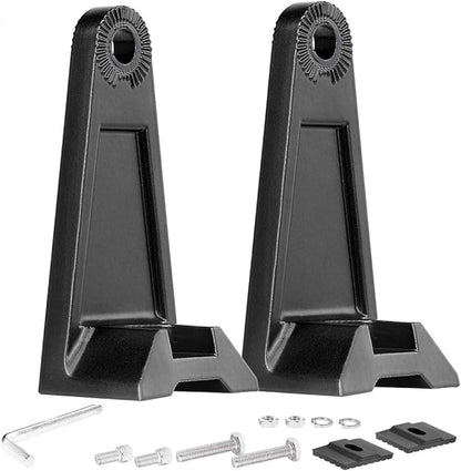 LED Light Bar Side Mounting Bracket Base Mounting Universal Bracket 2PCS Rubber Pad Brackets kit for Mounting Straight or Curved LED Light Bar from 7 inch up to 52 inch (Pack of 2)