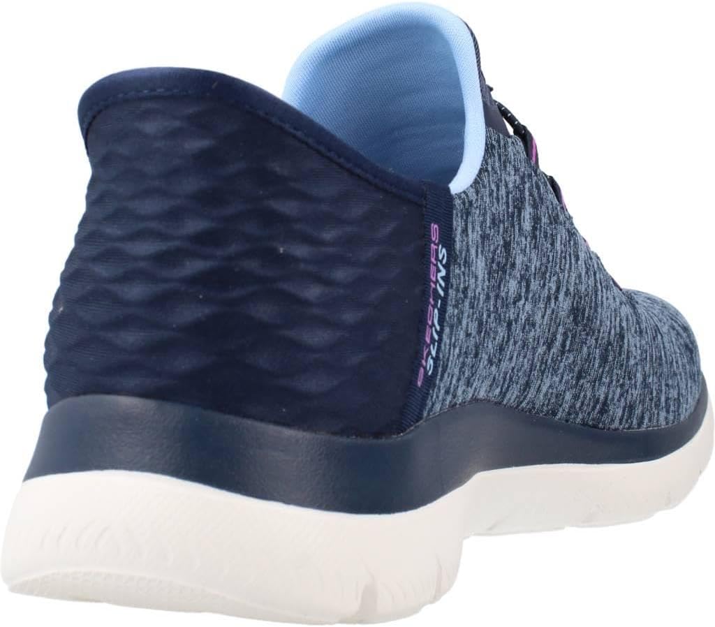 Skechers Women's Summits - Dazzling Haze Hands-Free Slip-Ins - Memory Foam Insole, Heel Pillow, Vegan Materials Sneaker