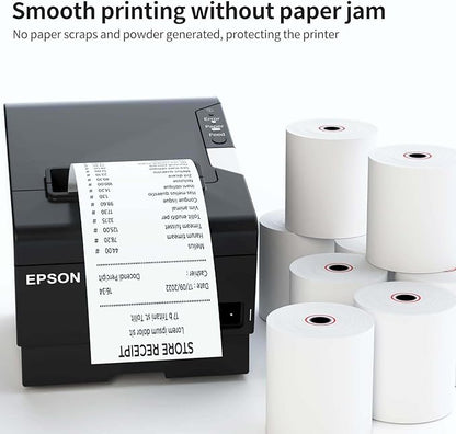 Thermal Receipt Paper Rolls, 3-1/8 x 230ft Thermal Paper, POS Cash Register Paper Rolls (10 Rolls)