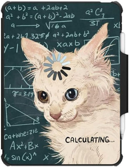 CASETiFY Impact Folio Case for iPad Pro 12.9" (3rd/4th/5th/6th Gen) - Calculating... by Catwheezie - Clear Black