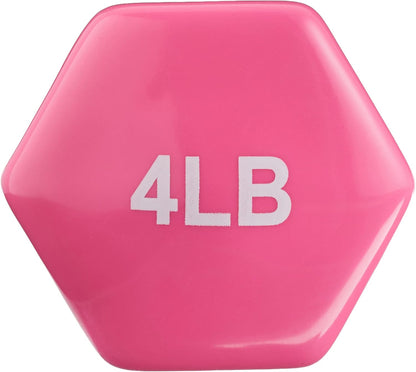 Basics Vinyl Coated Dumbbell Hand Weights Pair