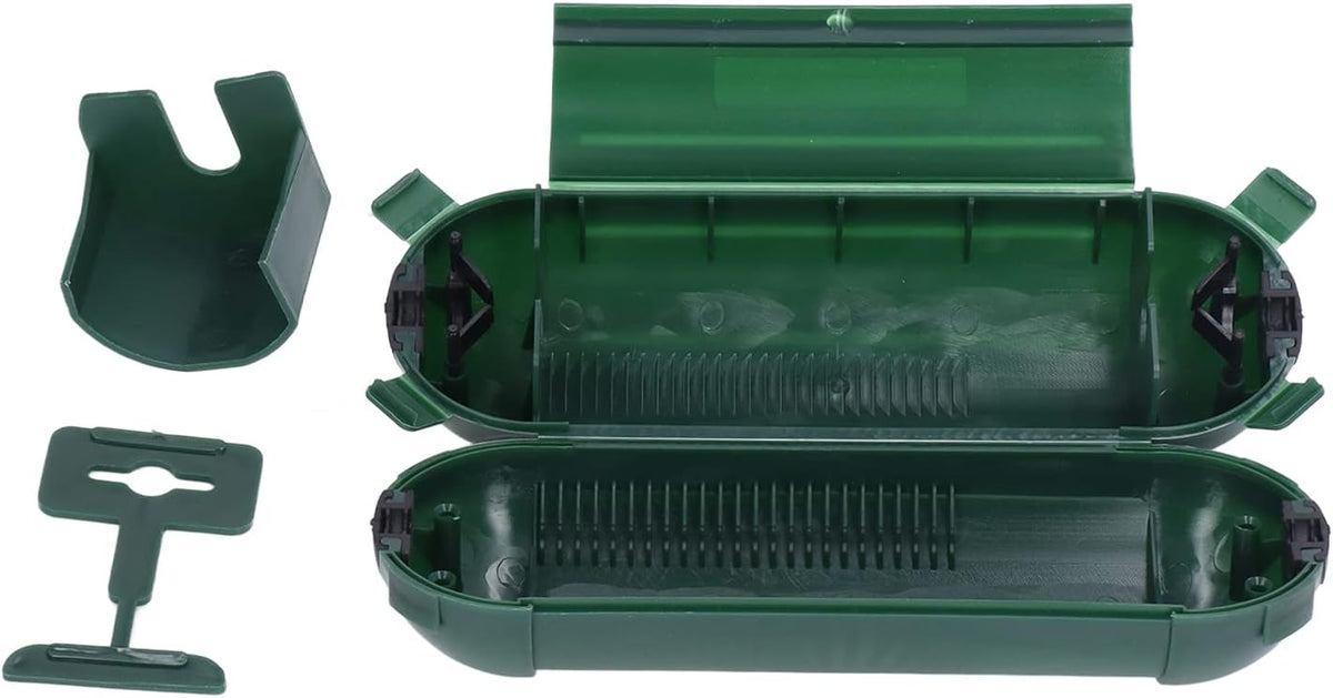 Outdoor Extension Cord Safety Cover HIGH Protection Weatherproof Electrical Connection Box Green (with Claws)