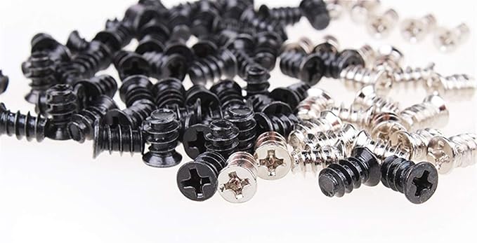 Fasteners 50Pcs M581012 KB Computer PC Case Cooling Fan Mount Screw Heat Dissipation Fans Screws Fixer (Color : Black, Size : M5x8 (50Pcs))