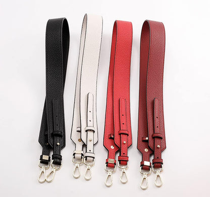 Grain Leather Purse Strap Adjustable Crossbody Replacement Straps for Handbags Monk Head Screws Detachable