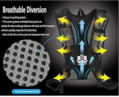 Hydration Packs with 2L Water Bladder, Hydration Packs Backpack, Sports Outdoor Cycling Running, Proof for Men and Women, Cycling Sports Bags 1Pcs