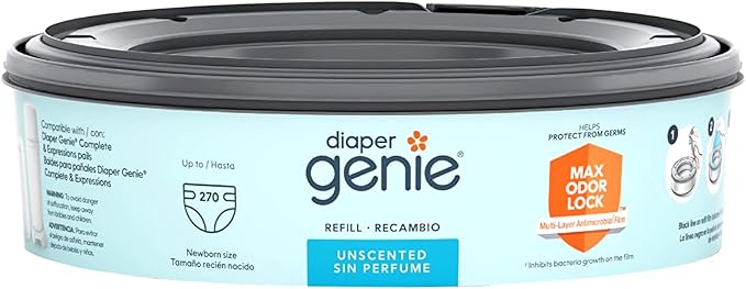 Playtex Diaper Genie Refill Bags, Ideal for Diaper Genie Diaper Pails, 320 count (pack of 2)