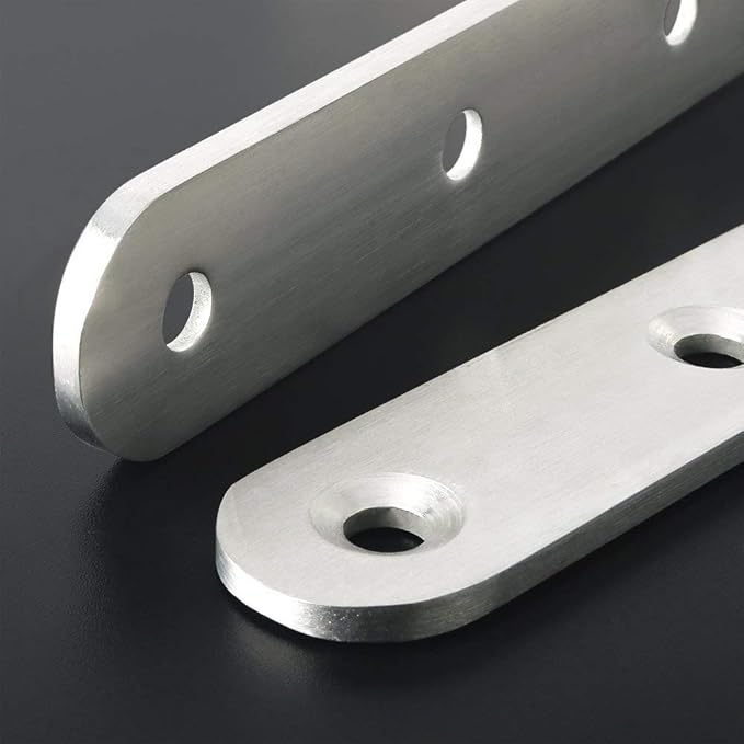 Right Angle Bracket, 90x90mm(3.5Aux3.5Au) Heavy Duty Adjustable Shelf, Stainless Steel L Corner Brace Joint Strong Loading Capacity, 3PCS