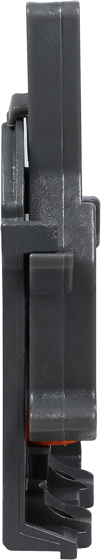 Pair of DTC Undermount Drawer Slide Plastic Front Locking Device, Grey with Screws Included