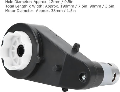 35000RPM Electric Motor Gear Box with 12V Motor 570 Drive Children Ride On Car Toy Parts Mechanical Equipment, 38mm Motor, 12mm Hole