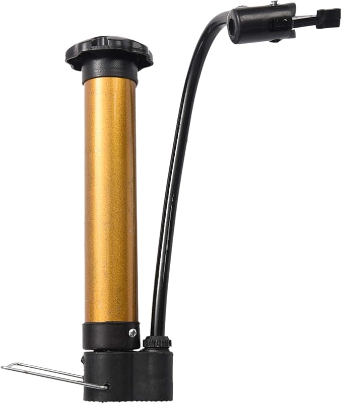 Portable Mini Bicycle Pump High Pressure Cycling Hand Air Pump Ball Tire Inflator Mountain Bike Pump, metal  plastic