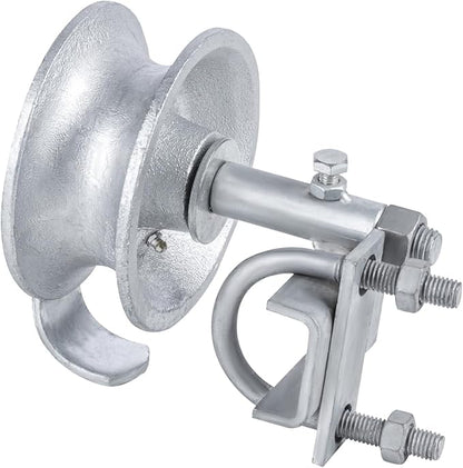 Sliding Gate Rollers,Fits 1-78" or 1-58" Gate Frame,Rear Pipe Track Wheels for Chain Link Sliding Gates,Single U Bolt,Pack of 1
