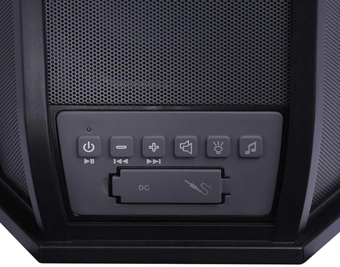 Acoustic Research Portable Outdoor Wireless Speaker with Led Flickering Flame Light