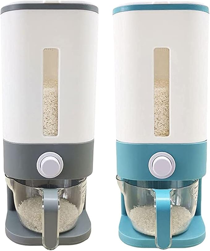 Airtight Rice Storage Container, 22LB Moisture-Proof Food Organizer, Durable Grain Bucket for Kitchen, Ideal for Rice, Beans, and More, Waterproof Design