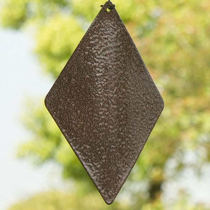 Wind Chime Aeolian bells Wind Chimes Outdoor Meditation Handmade Cylindrical Metal Cast Iron Monotube Bronze Bell Pendant for Courtyard Eaves Shop Pendant Doorbell Wind Chimes for Outside Memorial Win