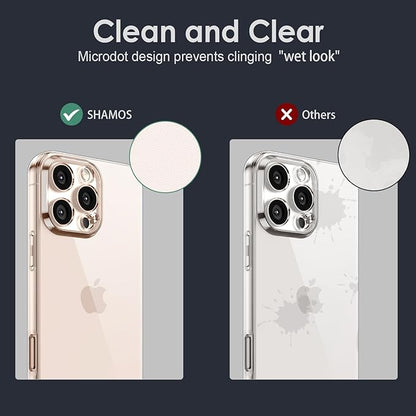 Shamo's Transparent TPU Case for iPhone 16 Pro Ultra thin, shockproof, does not yellow, scratch resistant, compatible with wireless charging, precise cutouts, grip