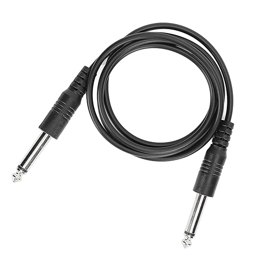 Guitar Cable 3.3ft,6.35mm Electric Instrument Cable,Straight to Straight Guitar Cord for Electric Guitar Bass Guitar Electric Mandolin,6.35mm Aux Jack and Aux in Port Devices