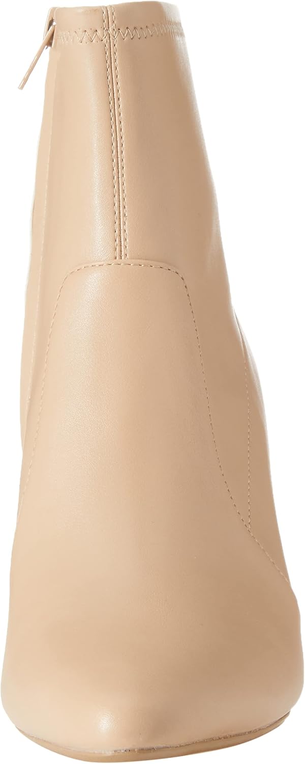 Essentials Women's Fitted Stretch Ankle Boots with Block Heel.