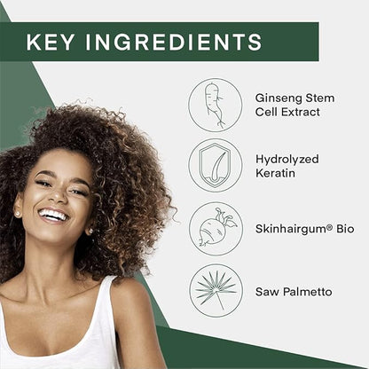 Cel Microstem Natural Hair Thickening Conditioner (8 fl oz)  Stem Cell Extract Anti Thinning Conditioner  Professional Grade Biotin  Sulfate  Paraben Free - Suitable for Men  Women