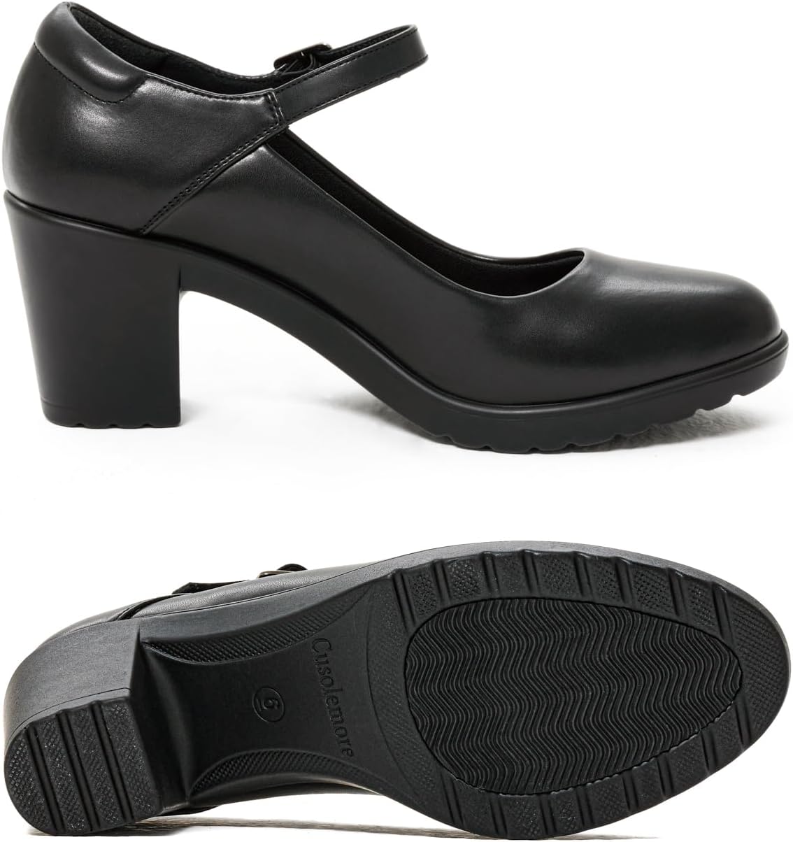 New But Not In Original Box. Cusolemore Mary Jane Heels with Arch Support, Closed Round Toe Chunky Pumps for Women, Comfortable Block Heel Dress Shoes.