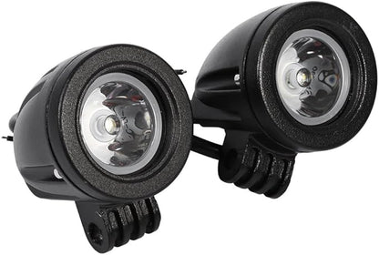 VGEBY 1 Pair Motorcycle High Power 10W LED Work Light Off-Road Round Driving Fog Lamp Spot Light Automotive Exterior Lighting Supplies