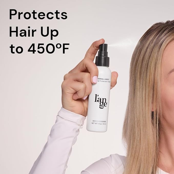 L'ANGE HAIR Thermal Agent - Thermal Heat Protectant Spray for Hair - Guards Strands from Damage Up to 450F - Enhances Shine, Volume  Controls Frizz - Lightweight, Non-Greasy Formula - 4 Fl oz
