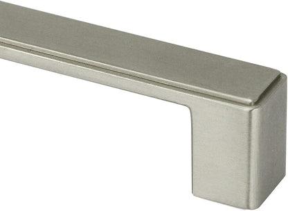 Kingsman NEPOLI Series (Pack of 10) Solid Zinc Alloy Drawer Pull Cabinet Handle (5-78 in., Brushed Nickel Finish)
