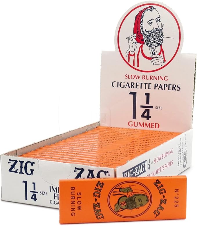 ZIG-ZAG Orange 1 14 Size Rolling Papers - 7 Pack Deal