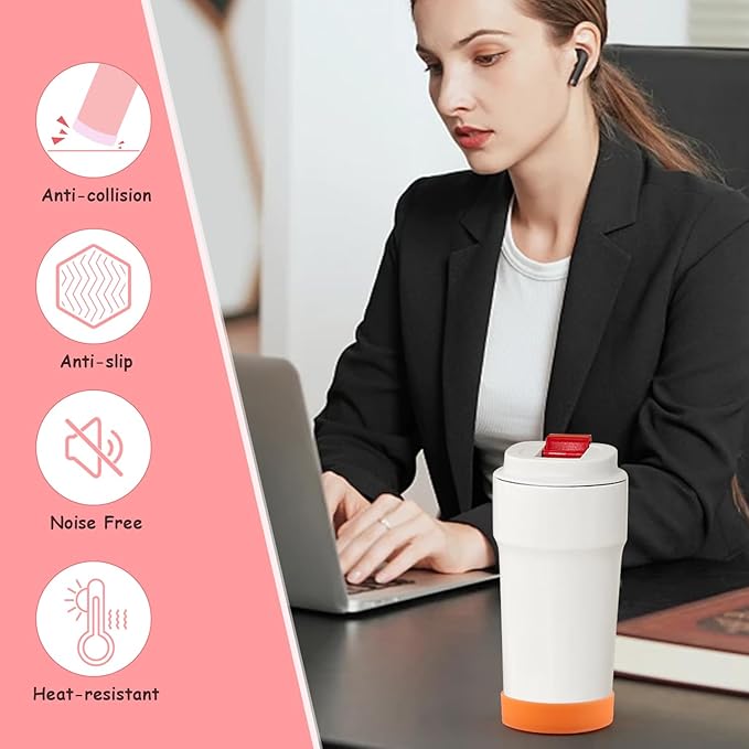 9pcs 70mm Silicon Protective Cup Mat,Rubber Cup Sleeve,Heat-Resistant Water Bottle Holder,Insulation Tumbler Protector,Non-Slip Cup Bottom Cover,Mug Coaster,Multicolor
