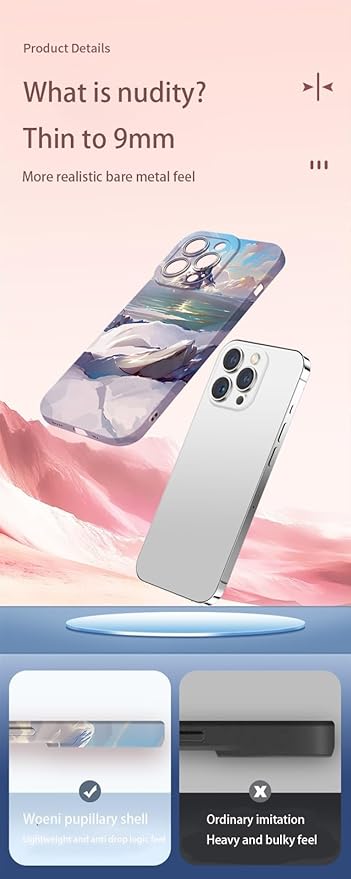 Chinoiserie Style Oil Painting Phone Case – Full Protection, Fall-Proof, Premium Design for iPhone 13 Pro Max & iPhone 14 Pro