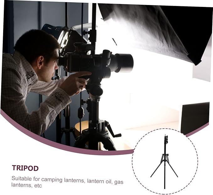 POPETPOP Lightweight Tripod Foldable Selfie Stick Photo Taking Stand Anti-Slip Foot for Camera Phone Live Streaming
