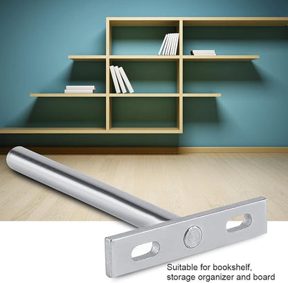 2 Pack Hidden T Shelf Bracket, Iron Shelf Brackets, Metal Shelf Bracket, Industrial Shelf Bracket, Modern Shelf Bracket, Metal L Brackets