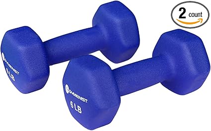 GYMENIST Pair of Dumbbells Set of 2 Soft Non Slip Grip Dumbbells Pair Covered with Neoprene