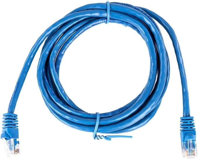 Monoprice 7FT 24AWG Cat5e 350MHz UTP Ethernet Bare Copper Network Cable - Blue