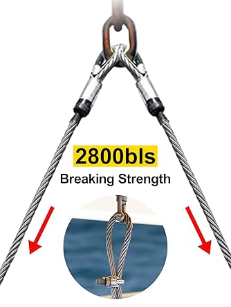 TooTaci 3/16 Wire Rope Cable, 100ft T316 Stainless Steel Cable 3/16 inch, Braided Steel Cable 7Ã—19 Strands, Marine Grade Aircraft Cable 3/16 for Cable Railing, Wire Railing for Deck,Porch Railing