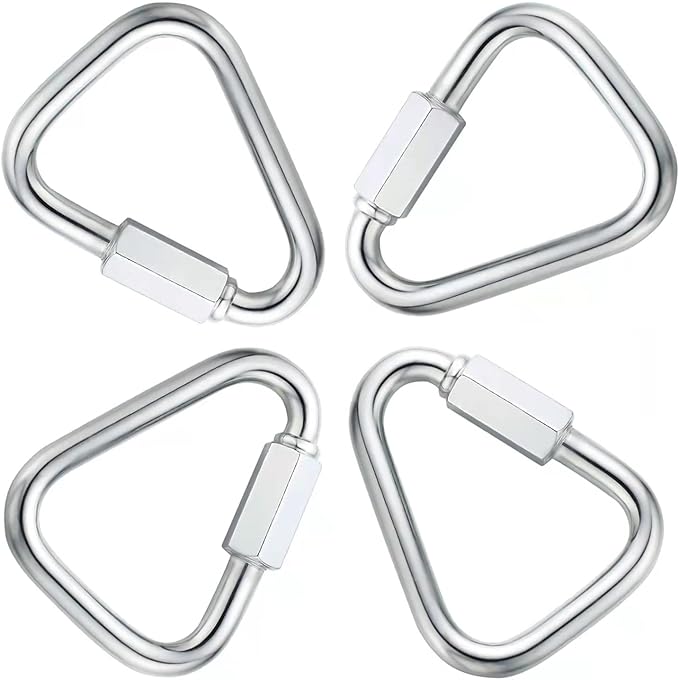 Delta Quick Link Triangle Locking Carabiner Clips 516" M8 8MM