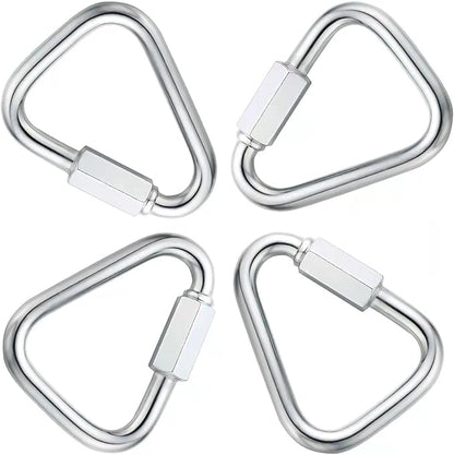 Delta Quick Link Triangle Locking Carabiner Clips 516" M8 8MM